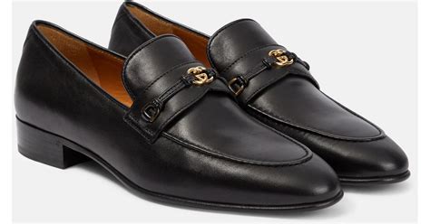 gucci horsebit interlocking g leather loafers|Gucci leather horsebit loafer women's.